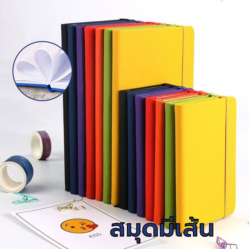 หน้าสมุดบันทึกและปากกา A5/A6 สมุดบันทึกอุปกรณ์การเรียนสมุดโน้ตน่ารักหนาขนาดใหญ่