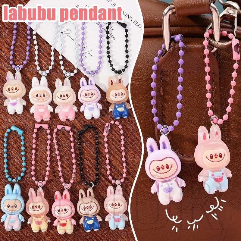 การ์ตูนอะนิเมะ Labubu พวงกุญแจ - น่ารัก แฟชั่น สุ่มสไตล์ - กระเป๋าเป้สะพายหลังแขวนเครื่องประดับ Charms - พวงกุญแจอุปกรณ์เสริม - ของขวัญน่ารักสําหรับเพื่อนที่ส