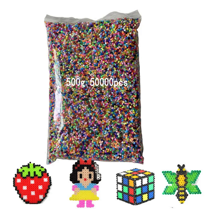 500g 2.6mm Mini hama beads pyssla Iron Beads for Kids Hama Beads 3d puzzle creative toys Handmade Gi