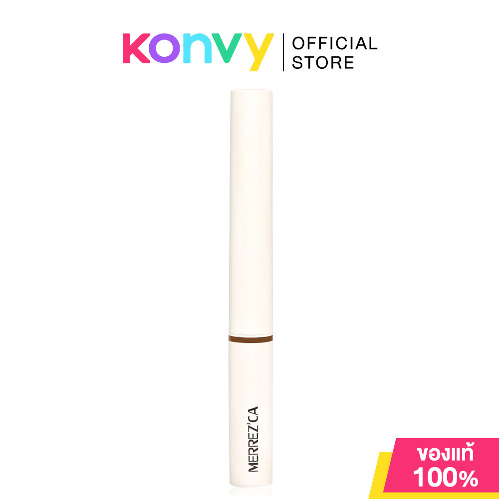 Merrezca Volume And Curling Waterproof Mascara 6.5g #Brown เมอร์เรซก้า มาสคาร่า หัวแปรงนวัตกรรมใหม่.