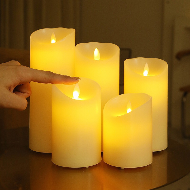 เทียน led candles 3ขนาด เทียนใส่ถ่าน เทียนปลอม เทียนประดับ เทียนตกแต่ง เทียนสร้างบรรยากาศ
