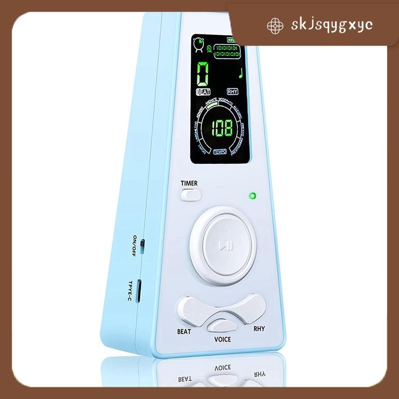 skjsqygxycElectronic Metronome Digital Metronome Universal Metronome สําหรับเปียโน Metronome สําหรับกีตาร์ไวโอลินกลอง