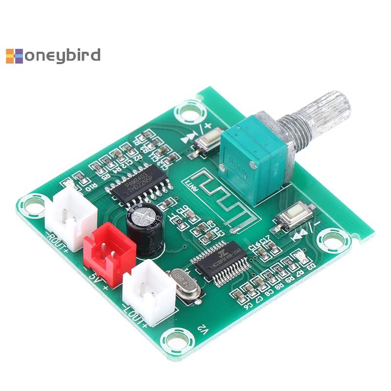 Honeybird XH-A158 Ultra Clear 5.0 เครื่องขยายเสียงขนาดเล็ก Pam8403 DIY ลําโพงไร้สายเครื่องขยายเสียง 5W*2 Nice