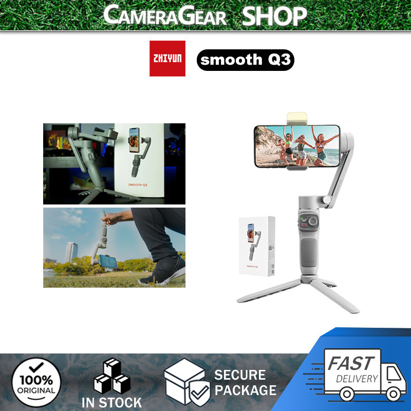 Zhiyun Smooth Q3 สมาร์ทโฟนกิมบอลสําหรับ YouTube/ Vlogging/บันทึกวิดีโอ