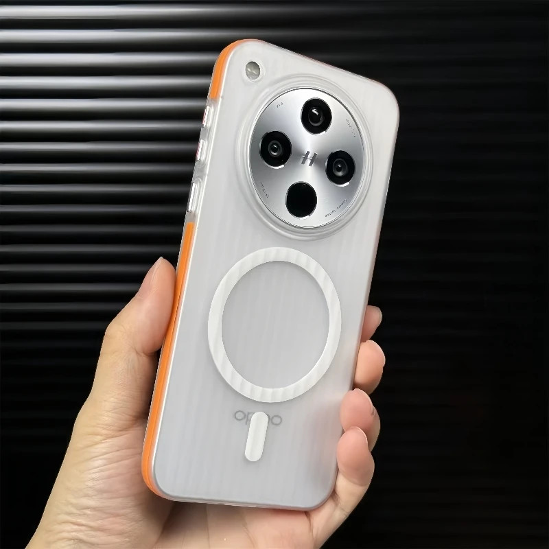 กรณีสําหรับ OPPO ค้นหา X8 Pro หรูหราลูกฟูก Matte ฝาครอบโปร่งใสสําหรับค้นหา X 8 Pro ไร้สายชาร์จกันกระแทกกันชน