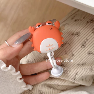 เคสสําหรับ AirTag Apple iTag ฝาครอบตําแหน่ง GPS พร้อมพวงกุญแจซิลิโคนอ่อนนุ่มป้องกันการล่มสลายพร้อมระฆังขนาดเล็กมะเขือเทศน่ารัก