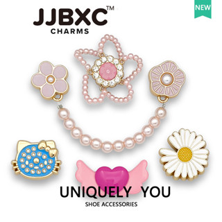 JJBXC ตัวติดรองเท้า charm โลหะปรับตัวอย่างเป็นทางการรองเท้าพ…