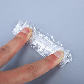 [พร้อมส่ง] 100 ชิ้น ถุงพลาสติกใช้แล้วทิ้ง กันสารเคมี กันน้ํา สําหรับทําสี/ย้อม/โกรก/สระผม ครอบหู