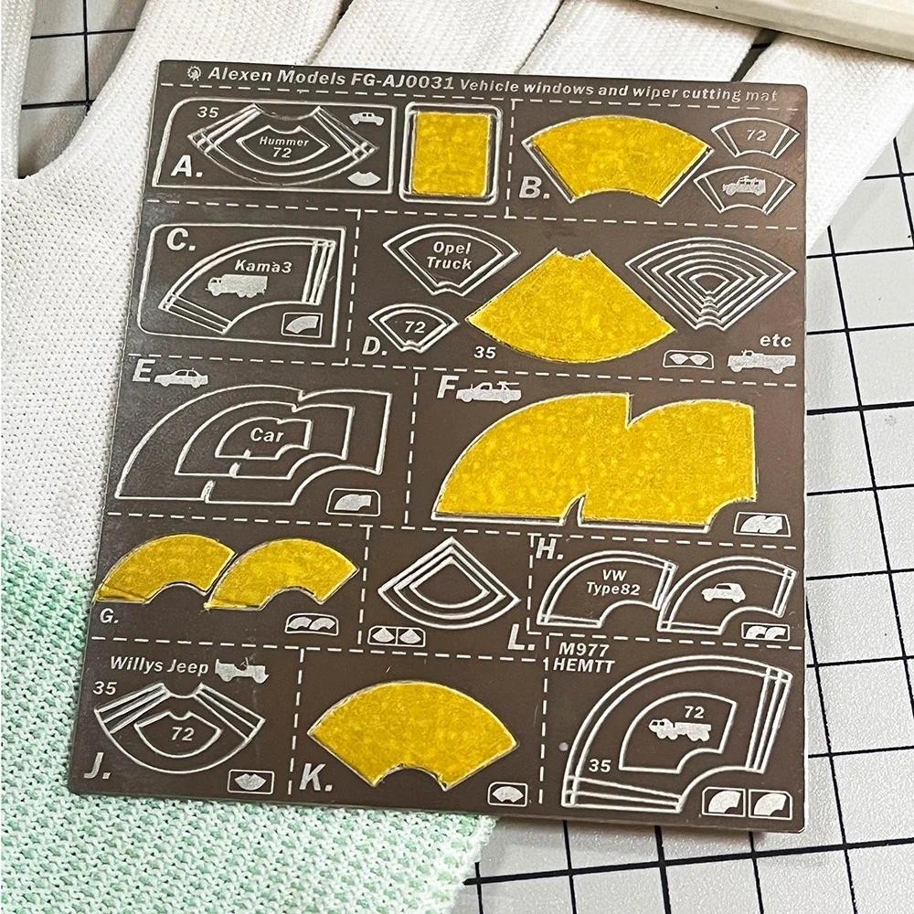 Alexen AJ0031 Muddy Window Wiper ตัดโลหะ Mat Wiper Cover Assembly Model Building เครื่องมือสําหรับทหารรุ่น DIY อุปกรณ์เสริม
