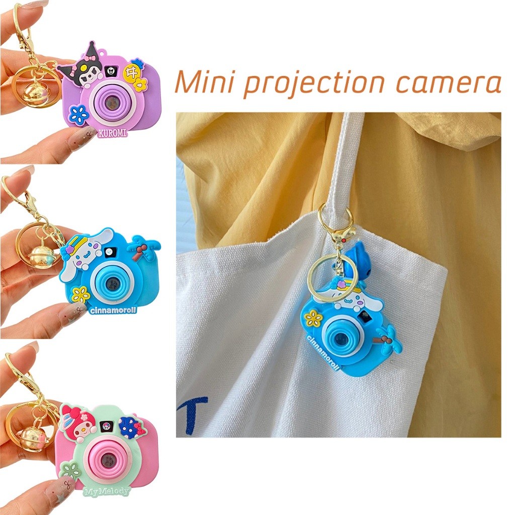 จัดส่งรวดเร็ว พวงกุญแจจี้กล้องจิ๋ว โปรเจคเตอร์ ใช้งานได้จริง  ห้อยกระเป๋า มือถือ ของเล่นของขวญเด็ก - รูปที่ 4