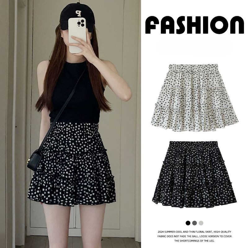 ตัวเลือกสองสีกระโปรงเค้กชีฟองชายร่างเล็กที่มีเอวสูงตัวละครทำให้คุณดูผอมกระโปรงชีฟองจัดส่งในกรุงเทพฯ