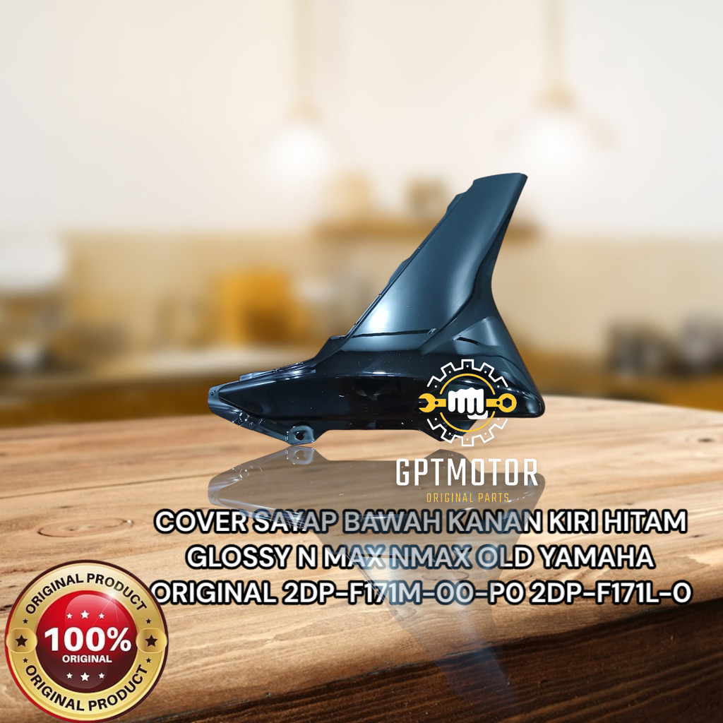GLOSSY BLACK RIGHT และซ้าย WING COVER N MAX NMAX OLD YAMAHA ORIGINAL 2DP-F171M-00-P0 2DP-F171L-0