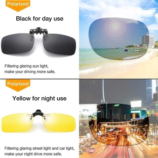 คลิปออน แว่นกันแดด คลิปหนีบแว่นตา ป้องกันรังสียูวี กันแดด Polarized สำหรับติดกับแว่นสายตา