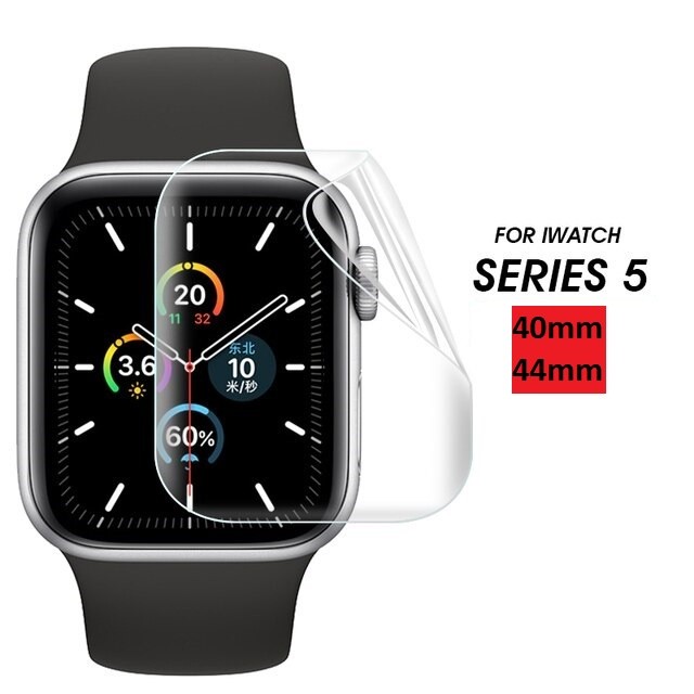 LAYAR Hydrogel Full Cover Curved สําหรับ Apple IWatch 5 Series นาฬิกา 44 มม.40 มม.Hydrogel Soft Scre