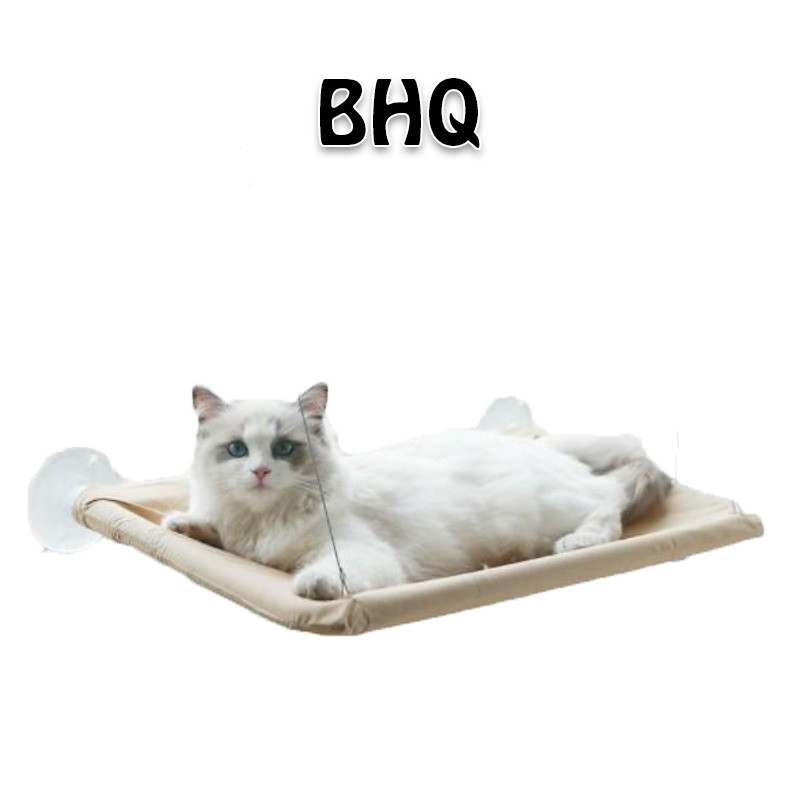 BHQ เปลแมว เปลแมวติดกระจก ขนาดใหญ่ รับน้ำหนักได้ถึง 15kg ที่นอนแมว ของเล่นแมวปลแมว