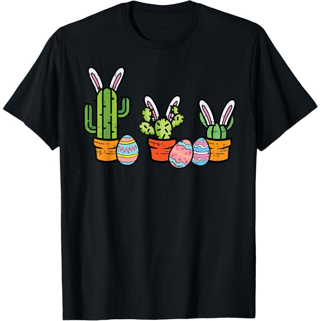 Easter Cactus Bunny Succulent Plant Mexican Men เสื้อยืด