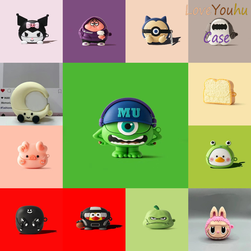 Loveyouhu สําหรับ SoundCore K20i เคส Case เคสหูฟังบุคลิกภาพ Handstand Big Bear Star Moon รูปแบบยอดนิ