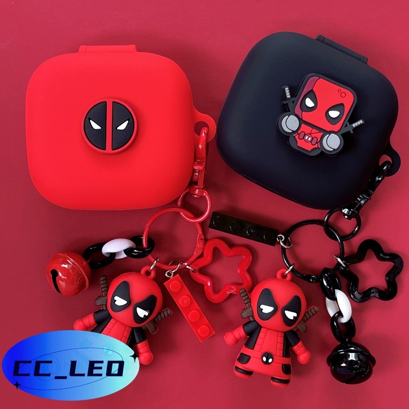 For Beats Fit Pro Case Cartoon Keychain Pendant Cute Silicone Soft Case Finger Ring Lanyard Compatib
