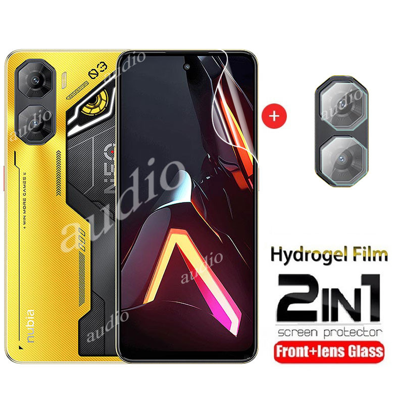 Nubia NEO 5 5G ZTE Nubia NEO 3 5G 2in1 เลนส์ด้านหน้าHydrogelฟิล์มสําหรับZTE Nubia NEO 3 5 GT Pro NEO3 NEO5 GT Pro 5G สมาร์ทโฟนป้องกันหน้าจอสําหรับZTE Nubia NEO 3 GT NEO3 GT 5G เลนส์กล้องป้องกันกระจก