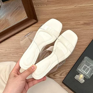 (เกรดA)รองเท้าส้นสูง One for all TX611 (หกหนึ่งหนึ่ง) พื้นหนา7cm สวมใส่สบาย พื้นนิ่ม ส้นหนา เปิดนิ้วเท้า