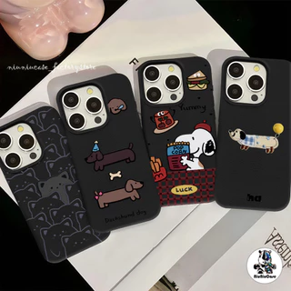 เข้ากันได้สำหรับ เคสไอโฟน13 เคส iphone 16 Pro Max 8 7 Plus X XS XR 12 11 14 15 Pro Max เนื้อหนัง TPU สนูป Pattern Case