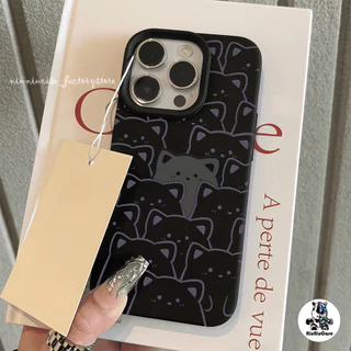 เข้ากันได้สำหรับ เคสไอโฟน13 เคส iphone 16 Pro Max 8 7 Plus X XS XR 12 11 14 15 Pro Max เนื้อหนัง TPU สนูป Pattern Case