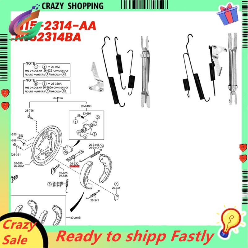 1 คู่รถเบรครองเท้า Slack Adjuster ชุด CN15-2314-AA CN152314BA สําหรับ Fiesta 09-13 07-12 ซ่อมตัวปรับ