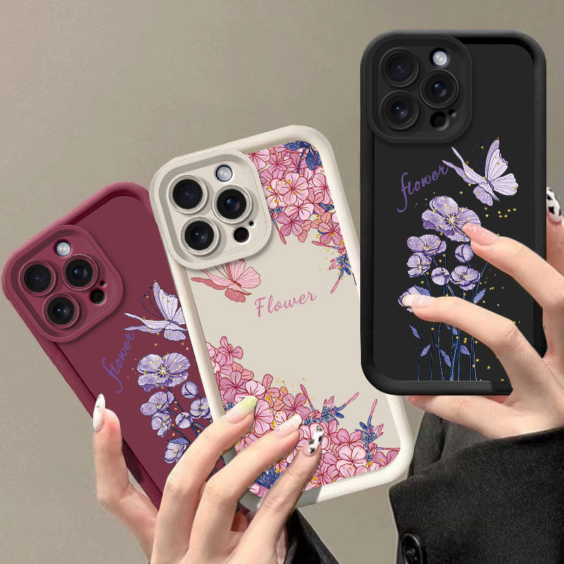 สําหรับRealmeหมายเหตุ60 60X 50 V60S V50 V50SสําหรับRealme GT Neo 6 SE 6T Neo6 ป้องกันกันกระแทกดอกไม้