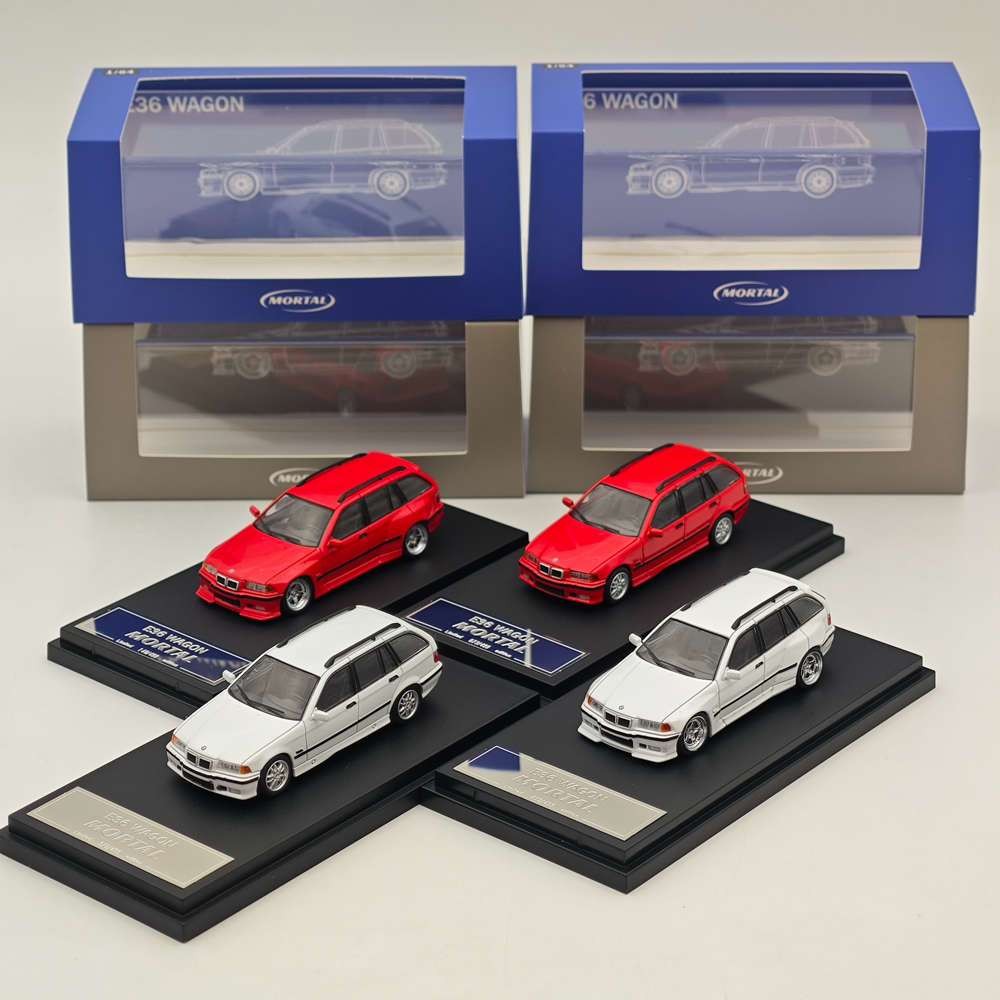 Mortal 1/64 BMW 3 Series E36 ALPINA B8 Four-Door Travel Tank Wide Body Low Lying Model Car Out of Pr