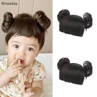 Ritasday วิกผมเด็ก Braid Hairband วิกผมสําหรับเด็กแถบคาดศีรษะเด็กผมปลอม Bangs Buckle COS อุปกรณ์เสริมผมใหม่