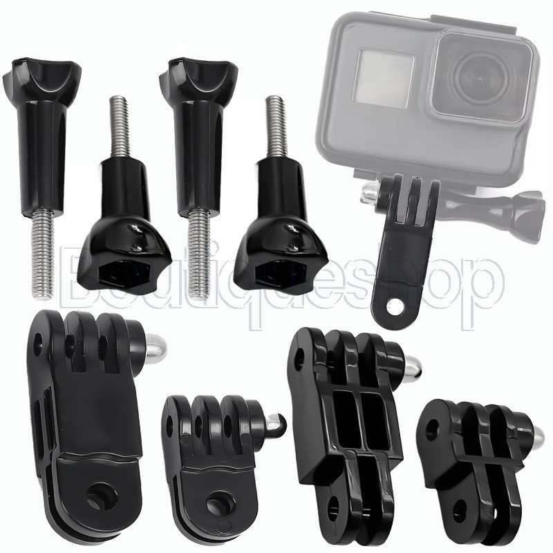 SJCAM ชุดอะแดปเตอร์ขาตั้งกล้อง-ตัวยึดอะแดปเตอร์ขาตั้งกล้อง-สลักเกลียวยึดกล้องสากล-อุปกรณ์เสริมกล้องแอคชั่นแคมเมรา-ย้อนกลับและตัวยึดทิศทางเดียวกัน-สําหรับ โกโปร sjcamer