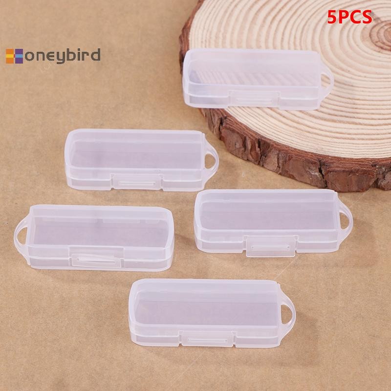 Honeybird 5 ชิ้น PC USB แฟลชไดรฟ์กรณีสไตล์ร่วมสมัยกล่องเก็บพร้อมฝาปิดสําหรับ OTG หมุนไดรฟ์ Home Organization ถังเก็บ