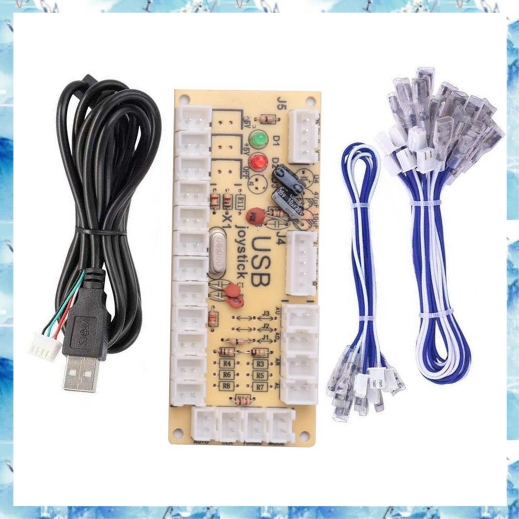 [ ] Zero Delay Arcade DIY Arcade USB Encoder to จอยสติ๊กสําหรับ PC//Android พร้อมจอยสติ๊ก 4.8 มม. ปุ่มใช้งานง่าย