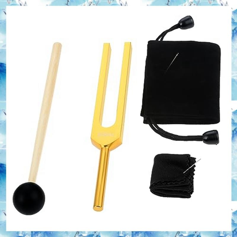 [ ] 528 Hz ส้อมปรับแต่งสีทอง 528 Hz สําหรับการรักษา เครื่องดนตรี การทําสมาธิ ผ่อนคลาย