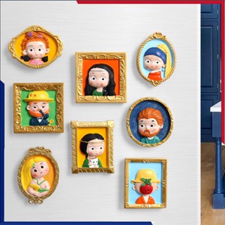 แม่เหล็กติดตู้เย็นภาพวาดชื่อดังเวอร์ชั่น Q สุดน่ารัก 3 มิติ …