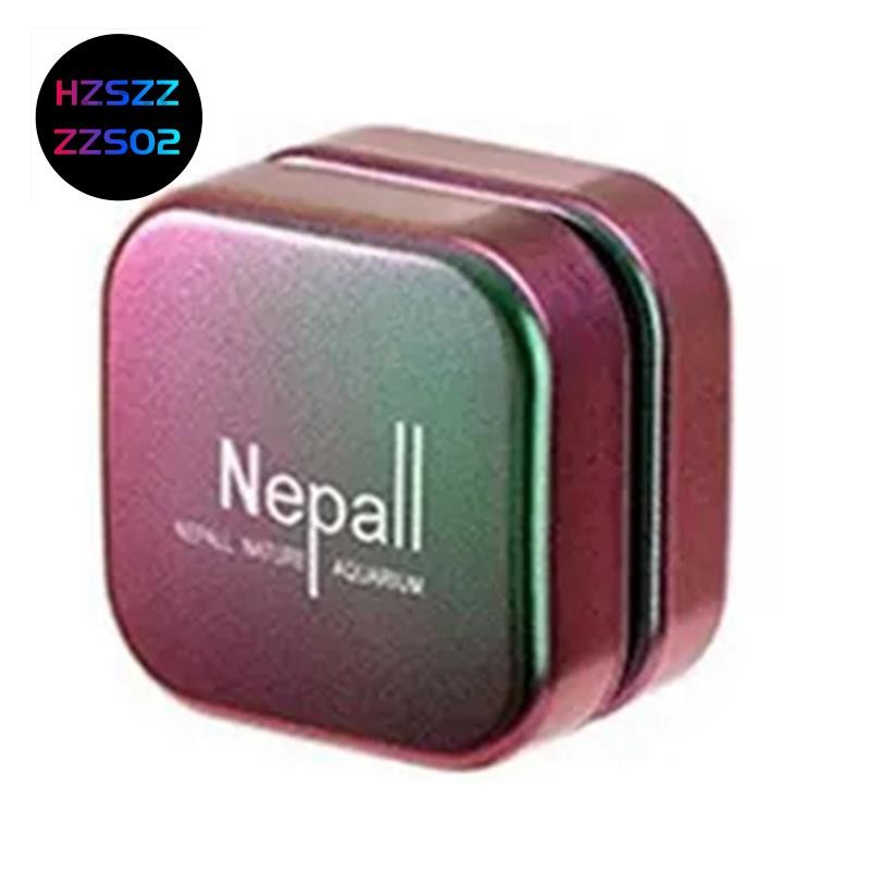 Hzszzs02Nepall Aquarium แปรงแม่เหล็กถังปลาสองด้านแปรงทําความสะอาดไล่ระดับสีเครื่องมือพร้อมถังขูดสาหร