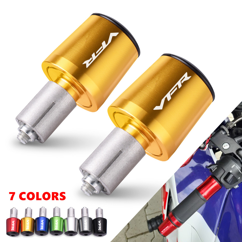 รถจักรยานยนต์Handlebar Ends Handle Bar Grips CapsสําหรับHonda VFR800 VFR1200 VFR750F VFR 800F 800X V