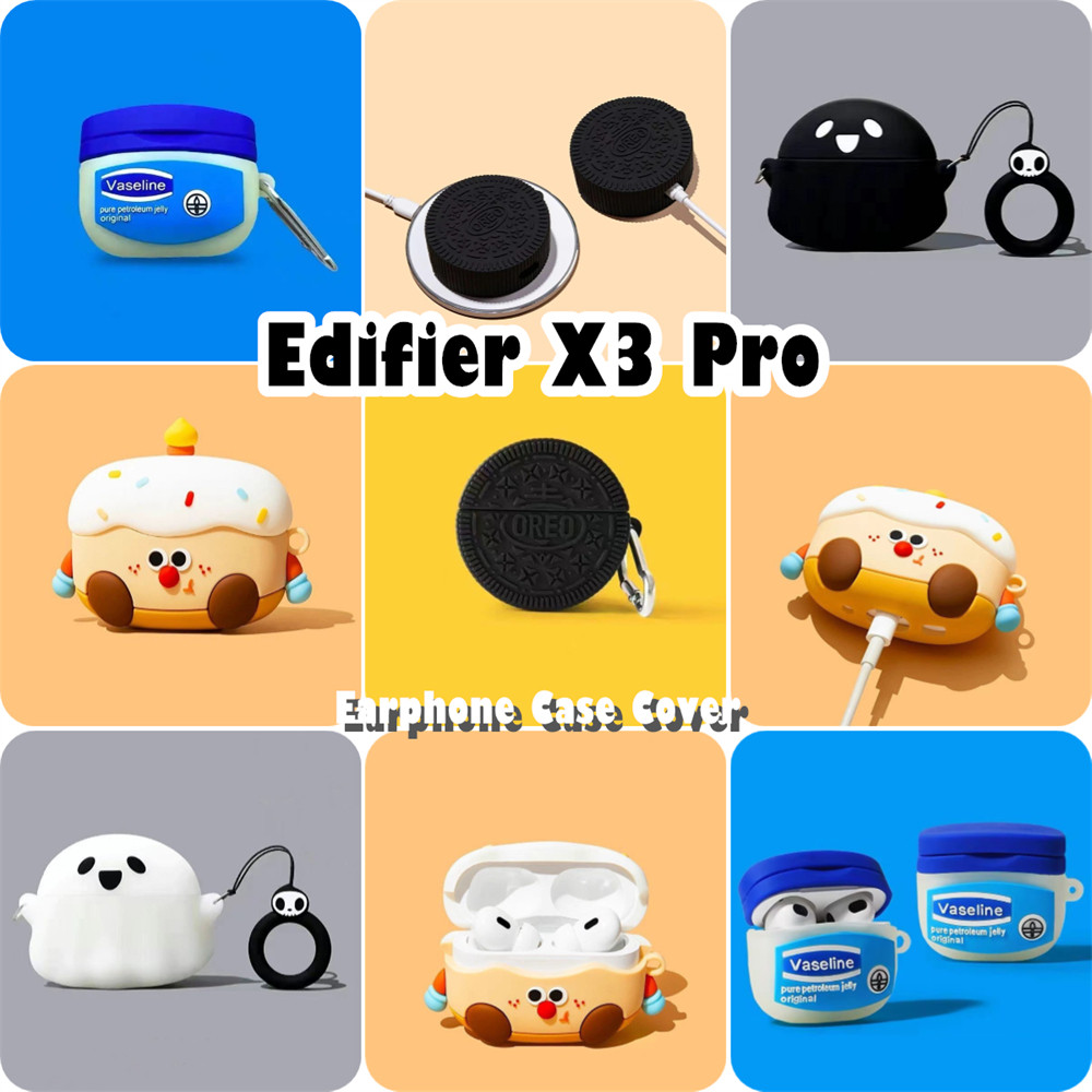 READY STOCK!นําไปใช้กับ Edifier X3 Pro เคส Case เคสหูฟัง การ์ตูนง่าย ซิลิโคนนุ่ม เคส เคสหูฟัง