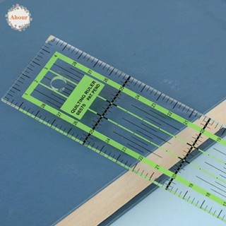 AHOUR ไม้บรรทัดควิลท์, ไม้บรรทัดเย็บผ้าโปร่งใสอะคริลิค, เสื้…