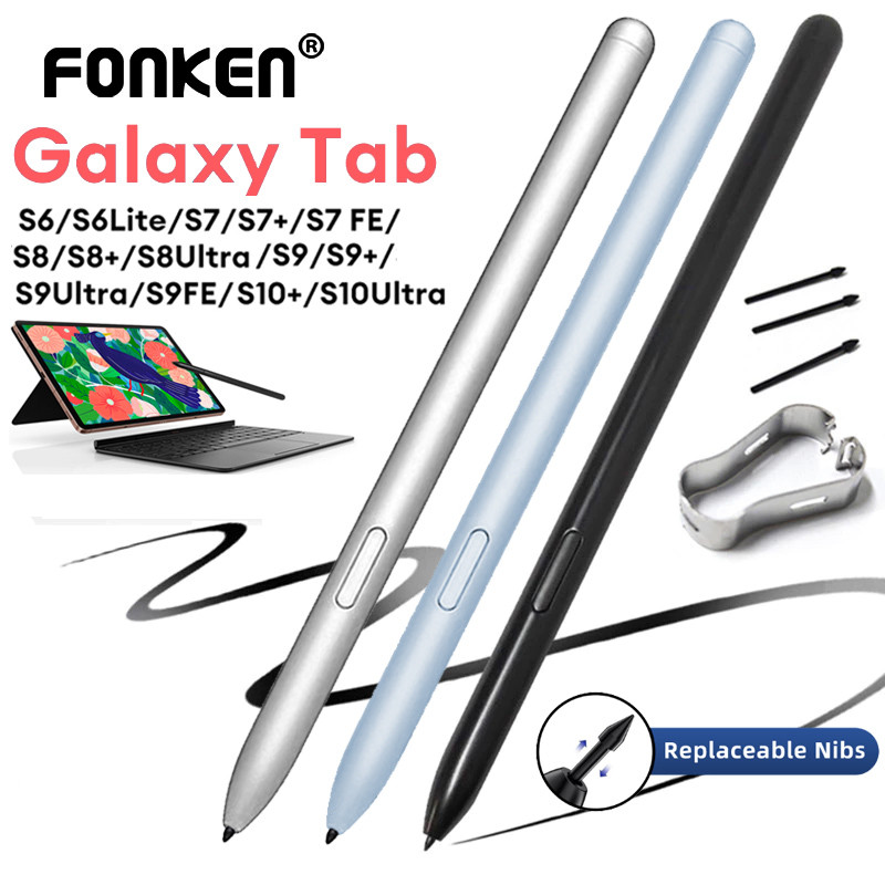 สําหรับ Samsung Galaxy Tab S6 S6 Lite S7 S7+ S7 FE S8 S9 S10+ S10 Ultra Stylus S ปากกาเคล็ดลับการแทนที่