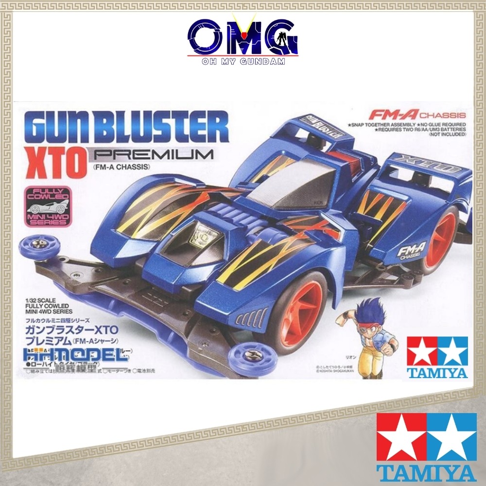Tamiya Mini 4WD GunBuster XTO Premium (FM-A-Chassis) 19451 Mini 4WD Kits Racing Model Car พร้อมเครื่