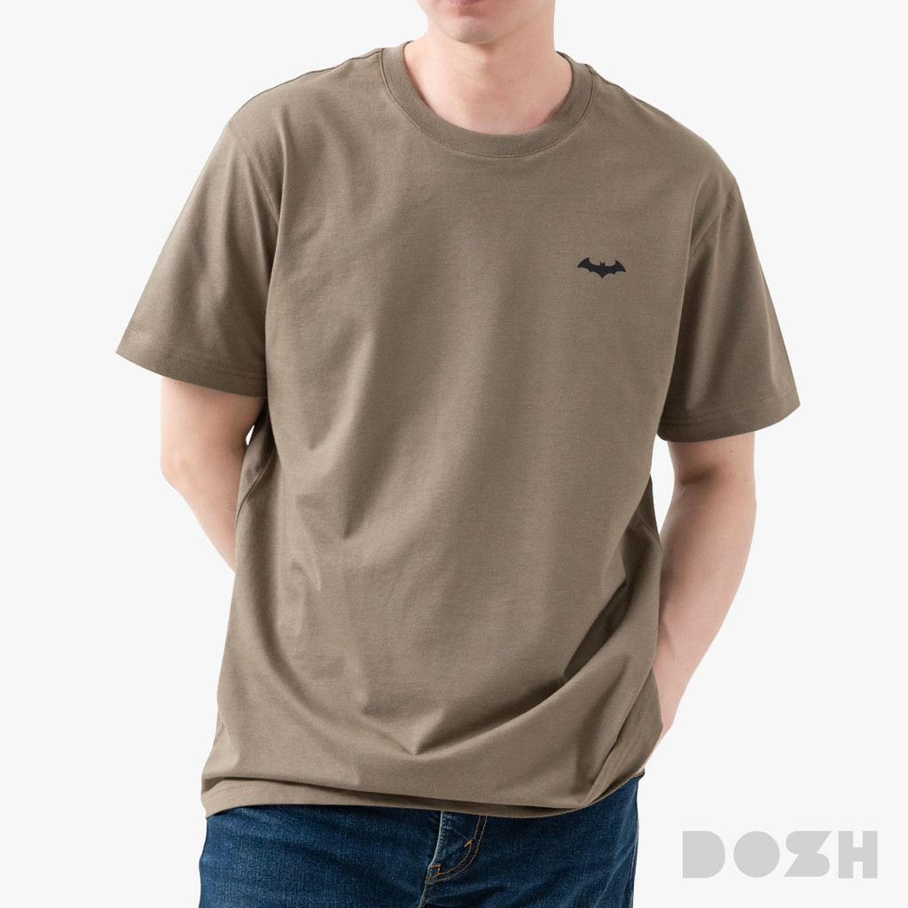 DOSH MEN'S BASIC T-SHIRTS BATMAN เสื้อยืดคอกลมสีพื้นDBMT5252-BRP(XS,S,2XL