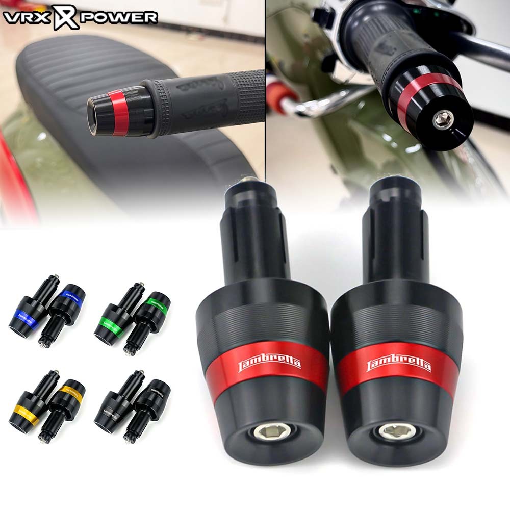 สําหรับ LAMBRETTA X300 V200 V125 Hand Grip End Plug Handlebar End Plug Balancer ดัดแปลงอุปกรณ์เสริม