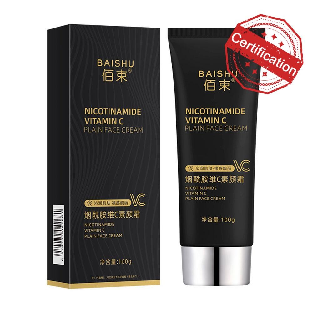 Baishu Niacinamide Vitamin C Tone Up Cream Brightening Moisturizing Makeup Face S7r3