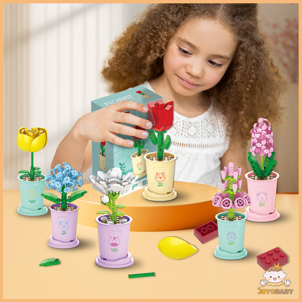 JOYOBABY จิ๊กซอว์ diy เสริมทักษะ หลากหลายแบบแสนน่ารัก อิฐของเด็กเล่น ประดับตกแต่ง พัฒนาความสามารถในการลงมือ