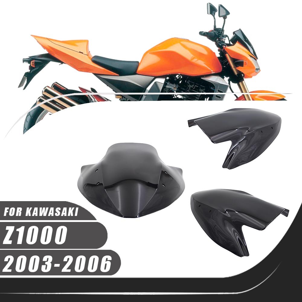 สําหรับ2006 Kawasaki Z1000 Z 1000 2005 2004 2003รถจักรยานยนต์ABSกระจกกระจกDflectors