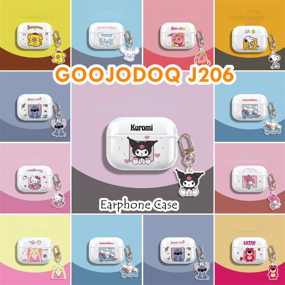 READY STOCK!นําไปใช้กับ GOOJODOQ J206 เคส Case เคสหูฟัง การ์ตูนนวัตกรรม ซิลิโคนนุ่ม เคส เคสหูฟัง