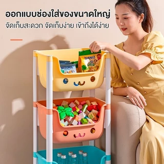 MYHOT ชั้นวางของเล่น ชั้นเก็บของ เด็กของเล่นเด็ก ชั้นวางเอนกประสงค์ เคลื่อนย้ายสะดวก (มี 3 แบบ ) ความจุสูง
