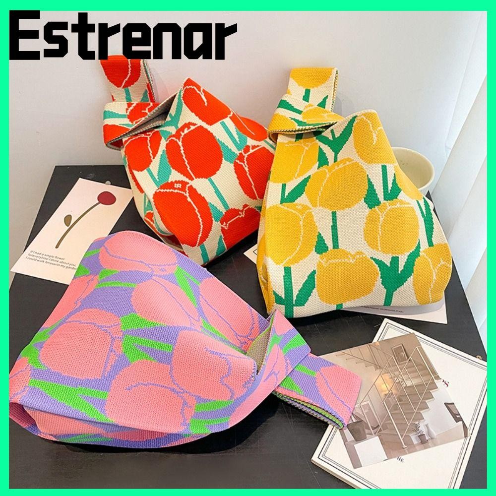 Estrenar Tote Bag กระเป๋าสะพายแบบใช้ซ้ําได้ Shopping Bags Handmade