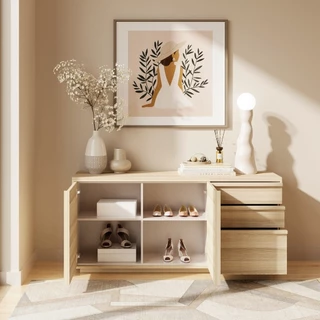 SB Design Square ตู้เตี้ย ขนาด 150 ซม. รุ่น Aleece (W150xD42xH70 ซม.) แบรนด์ SB FURNITURE
